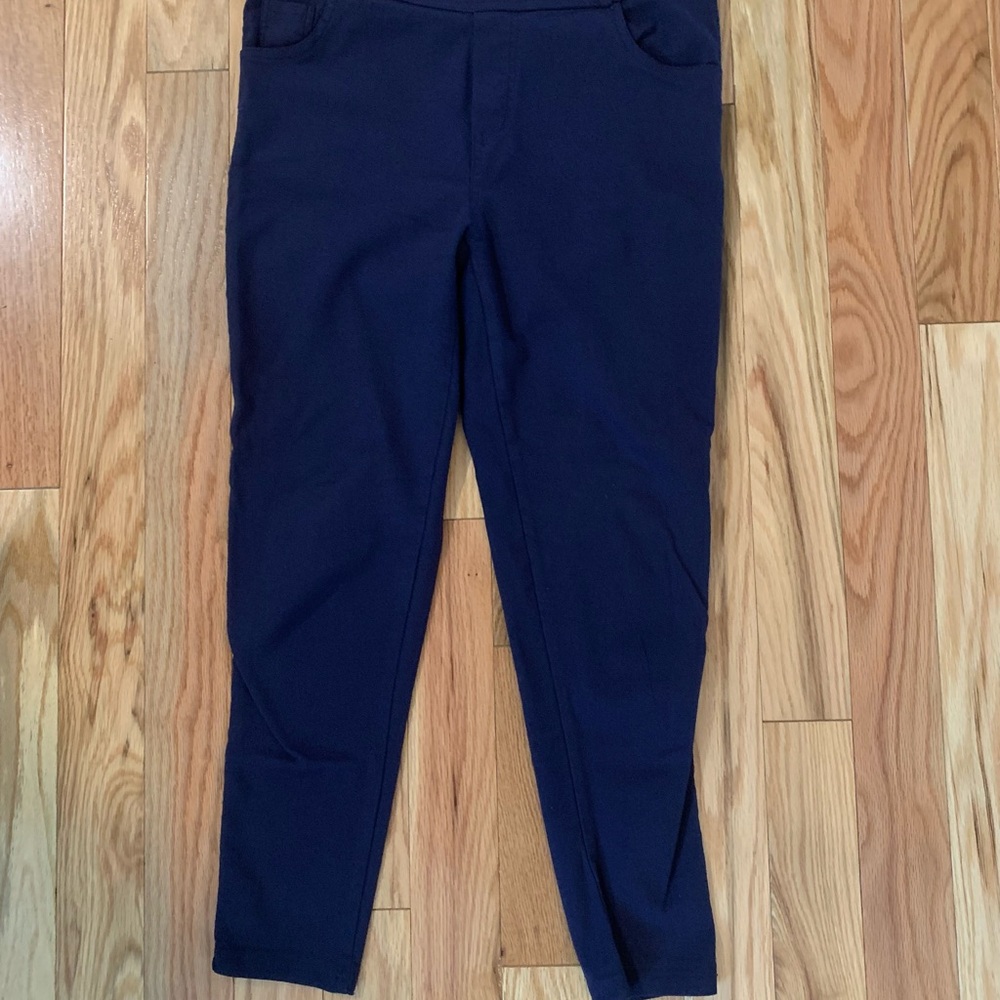 Amaryllis Navy Pull-On Stretch Pants